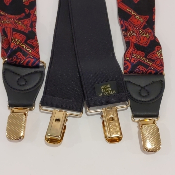 VINTAGE Atlanta Braves silk suspenders baseball - Picture 2 of 7